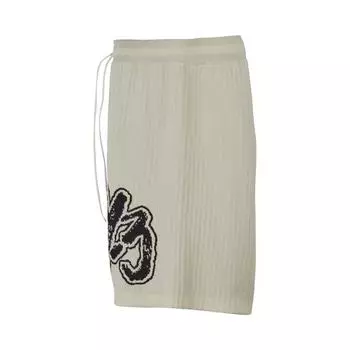 Y-3 Logo Knit Short Off White Unisex Bottoms Black IA3105 M