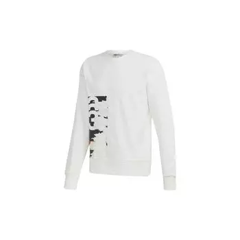 Y-3 Свитшот с длинным рукавом и принтом логотипа, мужские топы, белый цвет GK4386 XS