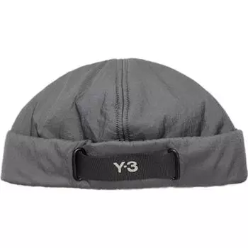 Y-3 Logo Сплошной цвет Повседневная широкополая шляпа Унисекс Шляпы Серый H62995
