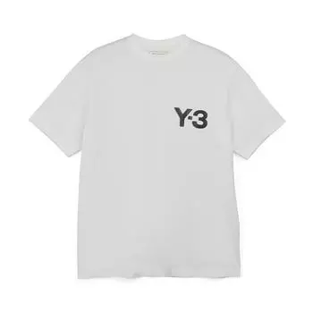 Y-3 Logo T-Shirt White Unisex Tops JE9281 M
