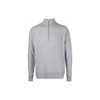 Y-3 Логотип Однотонный свитер на молнии Мужской свитер Серый HB6332 XS