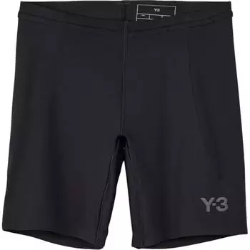 Y-3 Логотип Зауженный крой Эластичная талия Брюки-капри Повседневные шорты Женские шорты Черные JN4895 L