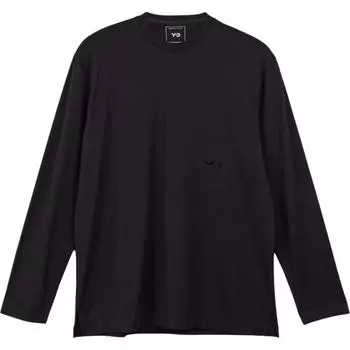 Y-3 Long-Sleeve Tee Black Men Tops IW0068 M