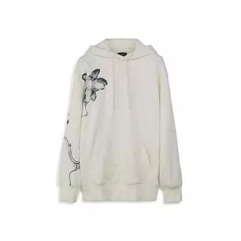 Y-3 Минималистичный свитшот с принтом Ink Wash, мужской свитшот, белый IV7736 M