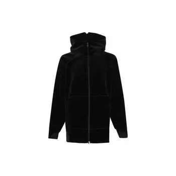Y-3 Модная однотонная мужская куртка с капюшоном на молнии, черная IL-2149 M