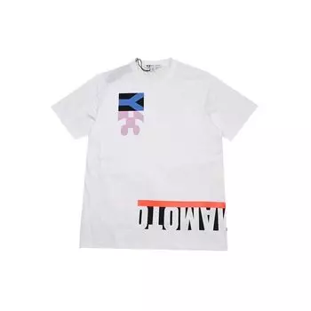 Y-3 Футболка с рисунком Multi Block, топы унисекс, белая FN5728 M
