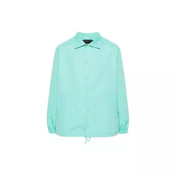 Y-3 Однобортная куртка с длинным рукавом и воротником-поло с аппликацией Мужские куртки мятно-зеленого цвета IV5654 L