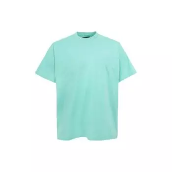 Y-3 Однотонная футболка с круглым вырезом и коротким рукавом, с заниженной линией плеч, мужские футболки, зеленые IV8220 XS