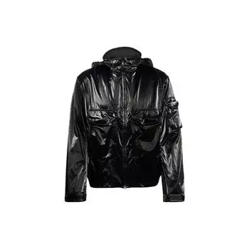 Y-3 однотонная глянцевая куртка с капюшоном мужская куртка черная H45397 XS