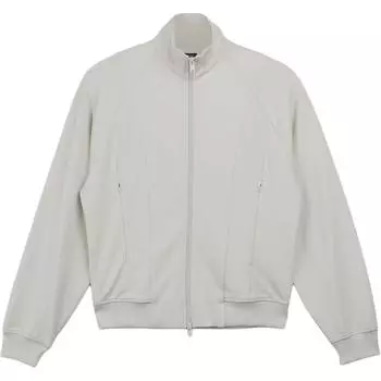 Y-3 Однотонная куртка на молнии со стойкой и рубчатыми длинными рукавами для женщин, белая JE3442 XS