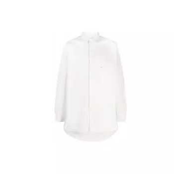 Y-3 Однотонная повседневная рубашка с длинным рукавом и карманом, мужские рубашки белого цвета HB3406 XL