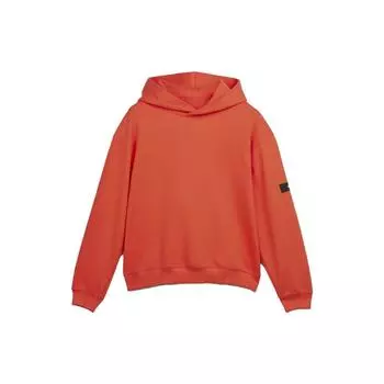 Y-3 Однотонная свободная толстовка с капюшоном и длинными рукавами, женская толстовка оранжевого цвета IB4804 XS