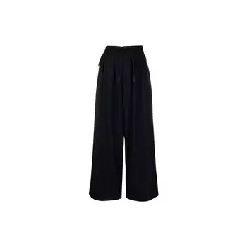 Y-3 Однотонные повседневные брюки с высокой талией и широкими штанинами, женские брюки черного цвета HB3364 XS