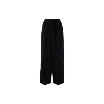 Y-3 Однотонные повседневные брюки с завязками средней посадки, свободные, с широкими штанинами, женские брюки, черные H63070 XS
