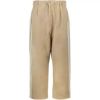 Y-3 Однотонные прямые повседневные брюки с завязками на высокой талии, мужские брюки бежевого цвета IZ3119 XL