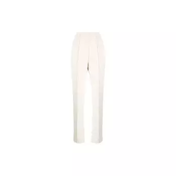 Y-3 Однотонные свободные брюки с высокой талией и декоративными швами, женские брюки белого цвета H61930 M