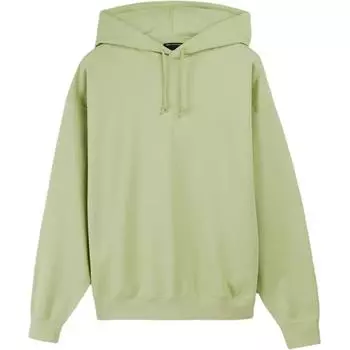 Y-3 Однотонный пуловер с капюшоном, унисекс, волшебный лайм, JM7864 XS