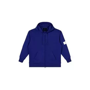 Y-3 Однотонный свитер с капюшоном и этикеткой, унисекс, синий IB4790 L