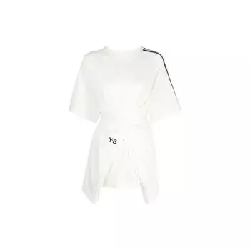 Y-3 Полосатый свитер Футболка Женская Топы Белый IQ1792 XS