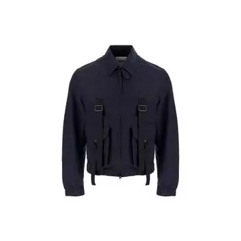 Y-3 Повседневная куртка с воротником поло и большим карманом Мужская куртка Синяя GV6075 S