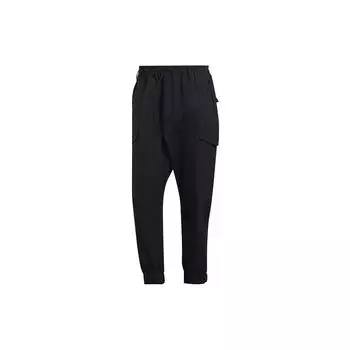 Y-3 повседневные однотонные свободные брюки-карго с манжетами, мужские брюки черного цвета GK4559 S