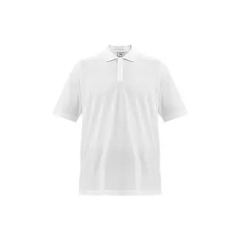 Y-3 Рубашка поло из однотонного хлопка, мужские топы, белые FN3356 L