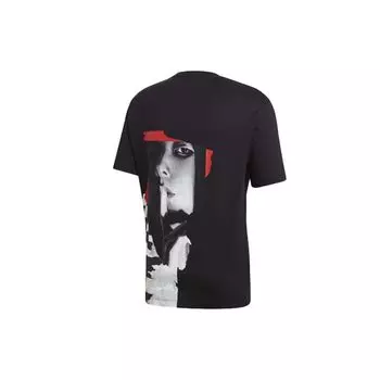 Y-3 Мужская футболка с короткими рукавами и круглым вырезом с небольшим логотипом, черные GK5780 XS