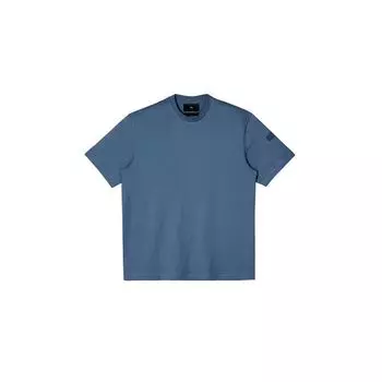 Y-3 Однотонная повседневная футболка с круглым вырезом унисекс, топы синего цвета IB4785 XS