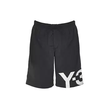 Y-3 SS21 Спортивные пляжные шорты с большим логотипом Мужские плавки Черные FS4484 XS