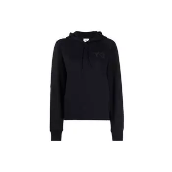 Y-3 Толстовка с капюшоном и длинным рукавом Ss21 с принтом логотипа, мужская, черная GV2799 XS