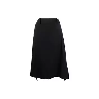 Y-3 Ss21 Однотонная асимметричная юбка миди женские юбки черного цвета HB6331-BLACK M