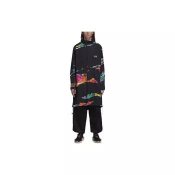 Y-3 SS22 Цветочный принт Куртка Мужская куртка на шнурке Черный HG6098 S