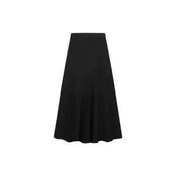 Y-3 SS22 Однотонная эластичная повседневная юбка миди женские юбки черного цвета HG8664 XS