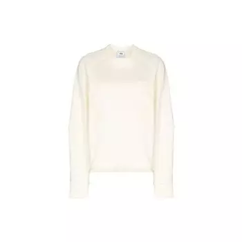 Y-3 Ss22 однотонный логотип с рукавами реглан, свитер с длинными рукавами, женская толстовка Off-White HG6127 S