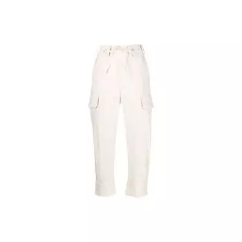 Y-3 SS22 Повседневные брюки с высокой талией и шнуровкой до щиколотки Женские брюки Белые HG6134 XS
