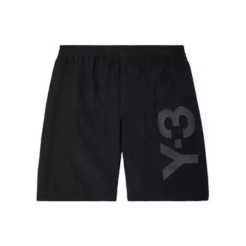 Y-3 SS22 Шорты свободного прямого кроя однотонные с принтом логотипа Мужские низы Черные HG8615 S