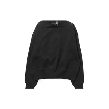 Y-3 SS23 Однотонная толстовка с круглым вырезом и длинными рукавами, унисекс, черная толстовка H44791 XS