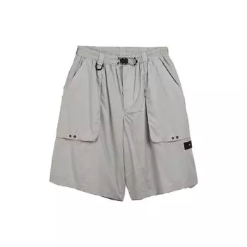 Y-3 SS23 Однотонные прямые повседневные шорты с большим карманом, мужские шорты серебристого цвета HZ8817 XS