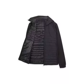 Y-3 SS23 Сплошной цвет с капюшоном и высоким воротником Повседневная куртка Мужская верхняя одежда Черный HM9344 XS