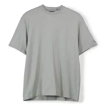 Y-3 Свободная футболка 23SS с круглым вырезом и логотипом на рукаве, унисекс, светло-серая IP7684 XS