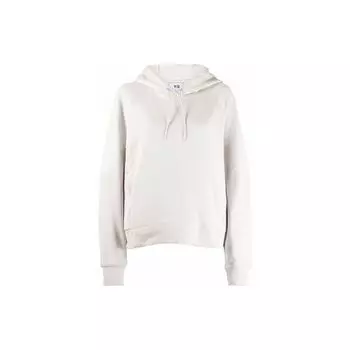 Y-3 Свободная повседневная однотонная толстовка с капюшоном с логотипом, женские толстовки серого цвета H61908 XS