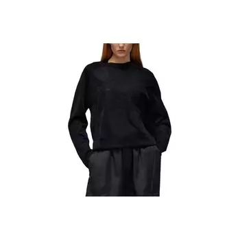 Y-3 Вязаный свитер однотонный с круглым вырезом пуловер приталенный длинный рукав унисекс свитер черный IN4340 S