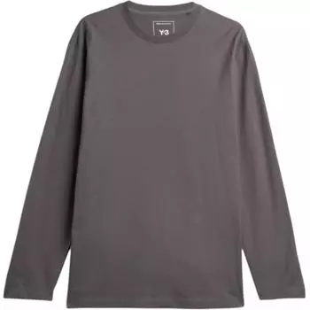 Y-3 X Adidas Letter Logo Long Sleeve T-Shirt Men tops Gray KE5095 XXS
