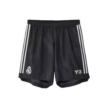 Y-3 X Adidas Royal Madrid Дышащие спортивные тренировочные шорты с логотипом в полоску Мужские брюки черные HI3979 XS