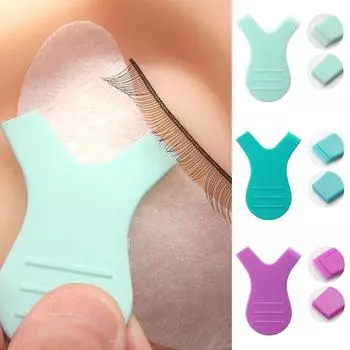 Y-образные щеточки Наращивание ресниц Вспомогательные инструменты Посадка накладных ресниц Кисти Салон красоты Ресницы 4.5*3.3cm розовый