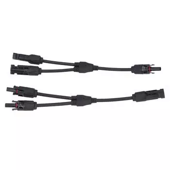 Y-образный параллельный адаптер, латунный PPO, 3-контактный разъем для солнечной батареи, разъемы для панелей аккумуляторов 2 в 1, 1000 В