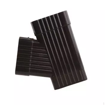 Y-образный соединитель желоба, аксессуары, запасные части для водоотвода дождевой воды, прочный алюминий 5x8cm Coffee