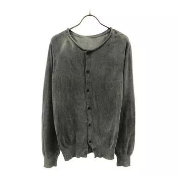 Y s Long sleeve cotton cardigan 2 Gray Men s Used