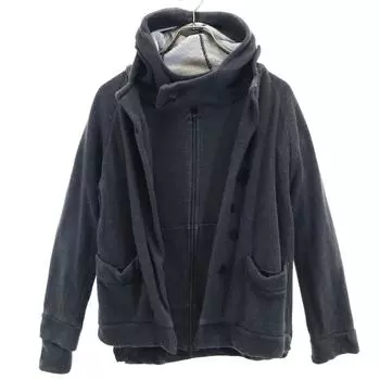 Y s made in Japan Long sleeve Layered Sweatshirt Zip hoodie Men s Used