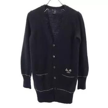 Y s wool Long sleeve V neck cardigan 2 Black series Men s Used